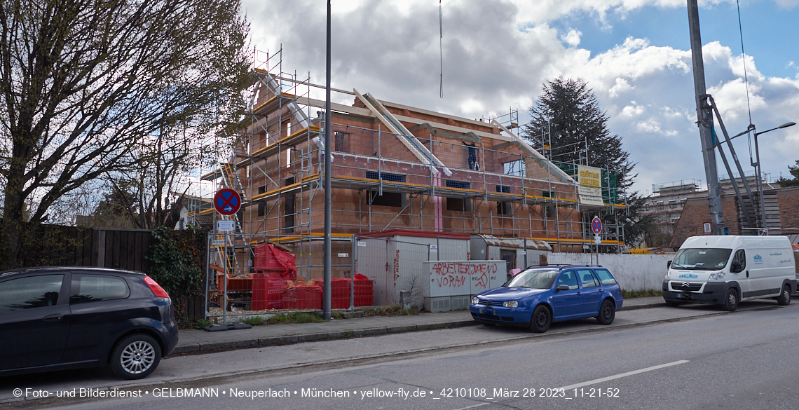 28.03.2023 - Baustelle Niederalmstraße 16 in Neuperlach